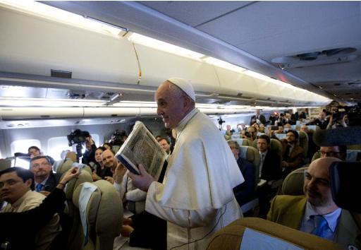 Papa Francisco é visto em 15 de janeiro de 2015