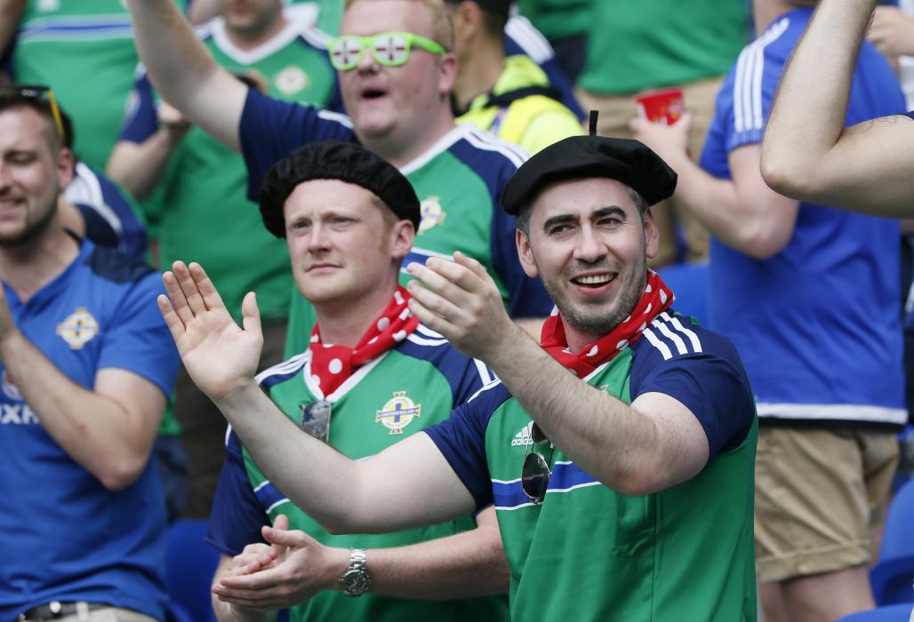 Northern Ireland fans before the match