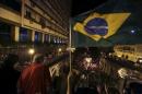People attend a protest against impeachment   proceedings against Brazil's President Dilma Rousseff, in Porto Alegre