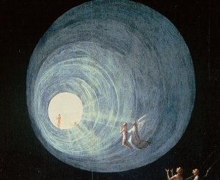 Ascent of the Blessed by Hieronymus Bosch is associated with aspects of near-death experiences.