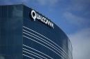 One of many Qualcomm buildings is shown in San Diego, California
