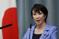 Japan's new Internal Affairs and Communications Minister Sanae Takaichi