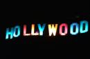 El cartel multicolor de Hollywood el 30 de diciembre de 1999