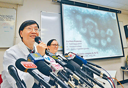 袁國勇預告，本港今年七、八月會爆發第二波H3N2流感。