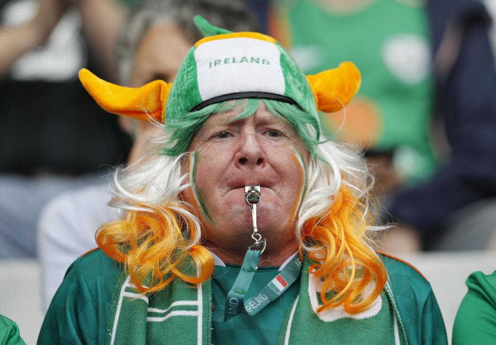 Republic of Ireland fan before the match