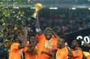 La Côte d'Ivoire, vainqueur de la 30e Coupe d'Afrique des Nations aux dépens du Ghana, le 8 février 2015 à Bata, en Guinée équatoriale...<br /><br />Source : <a href=