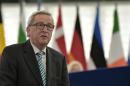 Jean-Claude Juncker, président de la Commission européenne, le 3 février 2016 au Parlement européen à Strasbourg