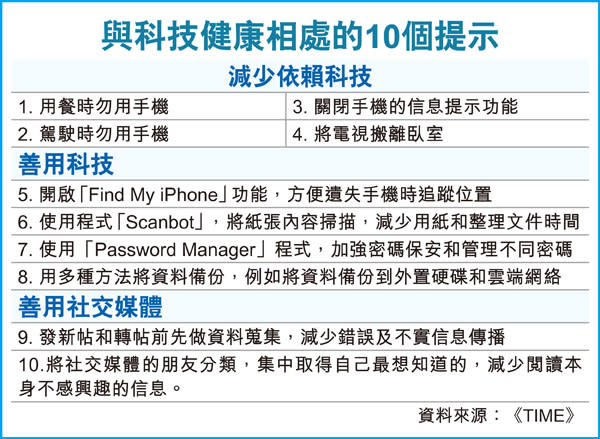 不與科技分手 可否減少癡纏？