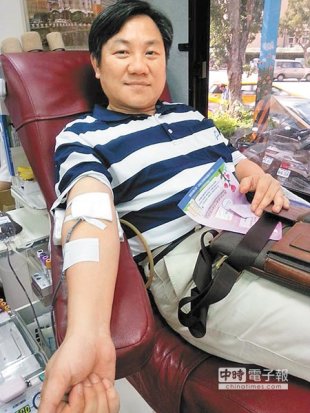 陳立宏生病前熱心公益，常捐血救人。（資料照片）