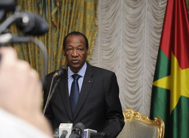 Le président burkinabè Blaise Compaoré, le 26 juillet 2014 au palais présidentiel de Ouagadougou, Sia Kambou AFP