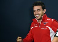 French driver Jules Bianchi at the press conference for the Japanese Grand Prix in Suzuka on October 2, 2014