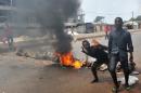 Manifestants le 4 mai 2015 à Conakry