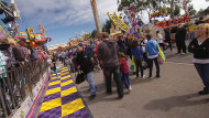 There are reports a teenage girl is in a critical condition after being flung from a ride at the Royal Adelaide Show.