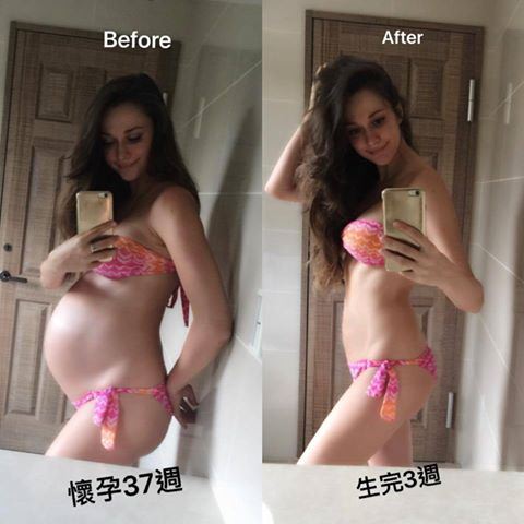台灣媳婦瑞莎產下女兒Nika後，不僅身材一點不走樣，更在月子期間透過親餵、控制飲食等方式，於產後6週瘦下10公斤！（圖片／取材自瑞莎 Larisa臉書）