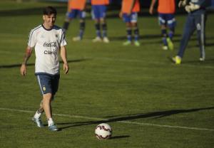 O jogador argentino Lionel Messi participa de treino,&nbsp;&hellip;