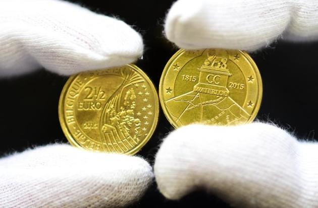 Monedas de 2,5 euros fabricadas en Bélgica