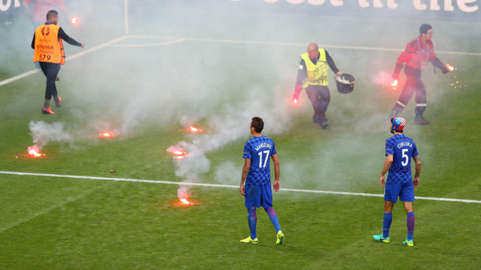 UEFA opens disciplinary proceedings against Croatia following crowd trouble