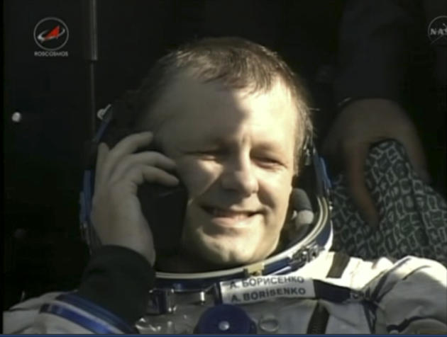previous In this image provided by NASA-TV Russian cosmonaut Andrei Borisenko calls home shortly after - f76cb42ed84de414f80e6a7067001cd1