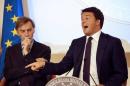 Italian PM Renzi speaks during news conference in Rome