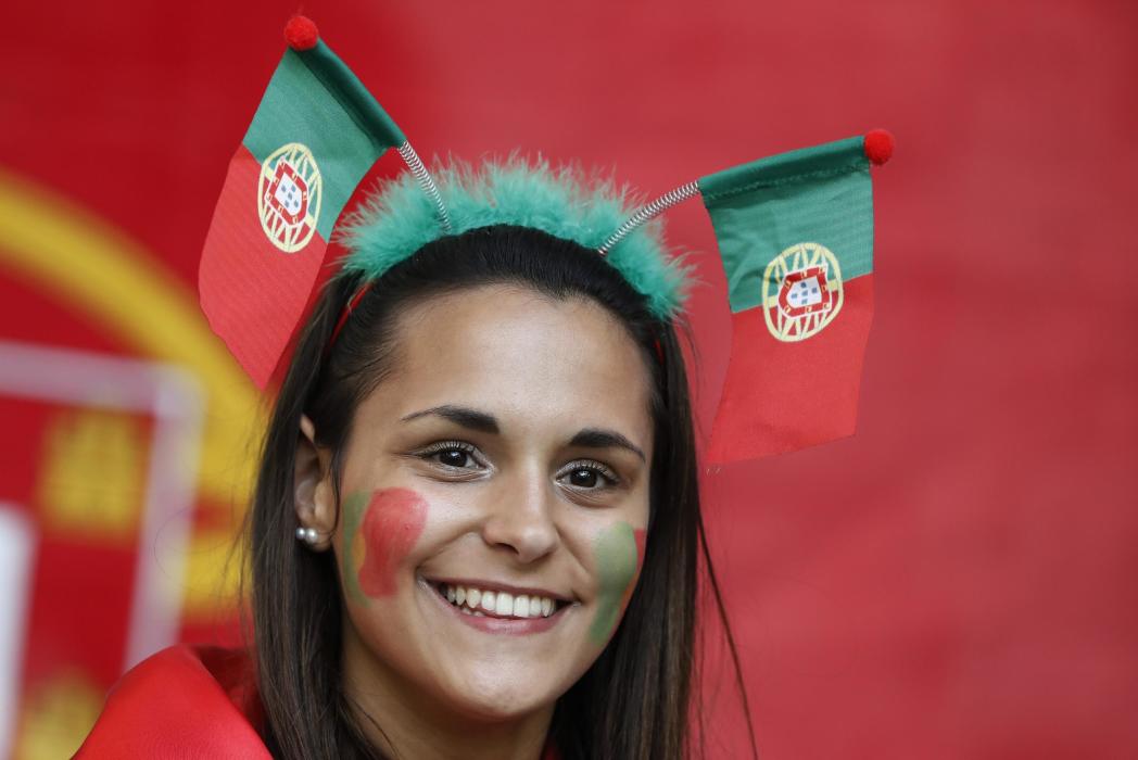 Portugal fan before the match