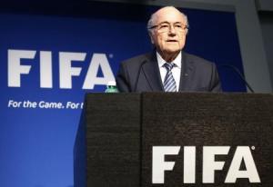 FIFA President Sepp Blatter addresses a news conference at the FIFA headquarters in Zurich
