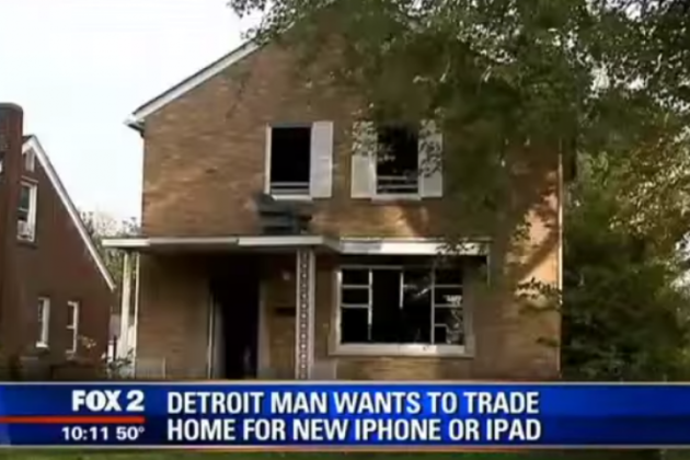 A man is offering to trade his house for an iPhone 6