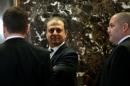 Preet Bharara, the U.S. Attorney for the Southern   District of New York stands by the elevators upon his arrival at Trump Tower to   meet with U.S. President-elect Donald Trump in New York
