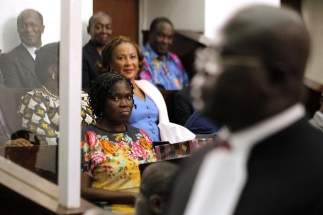 L'ancienne première dame de Côte d'Ivoire Simone Gbagbo (a été condamnée mardi à vingt ans de prison pour son rôle dans les violences post-électorales qui ont fait quelque 3.000 morts en 2011. /Photo prise le 26 décembre 2014/REUTERS/Luc Gnago