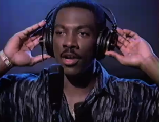 Eddie Murphy and his AKGs