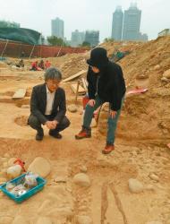 台中西屯高房價區 挖出46具史前人骨