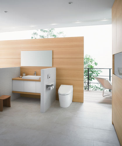 溫水洗淨便座是療癒系浴廁中不可或缺的主角。