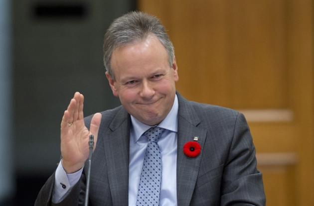 Bank of Canada Governor Stephen Poloz waves as he waits to appear at the Commons finance committee on Parliament Hill in Ottawa, ON Tuesday November 4, 2014. THE CANADIAN PRESS/Adrian Wyld