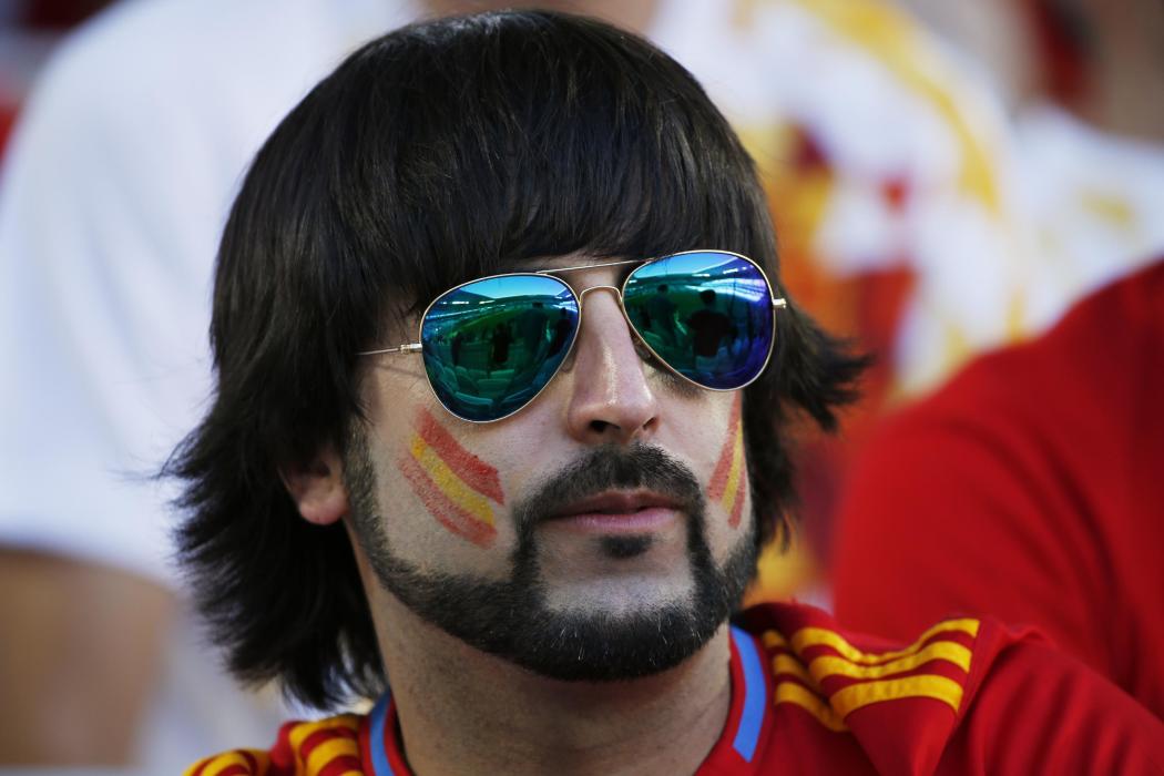 Spain fan before the match