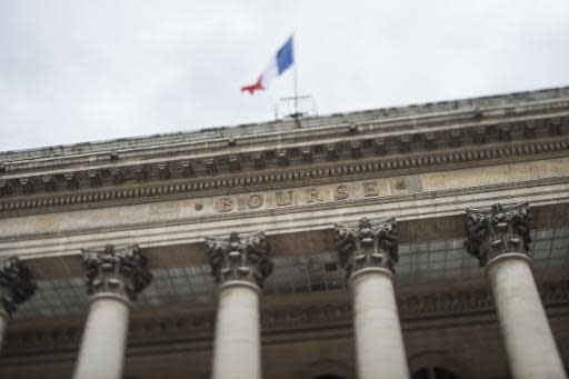 Le fronton du palais Brongniart, ancien siège de la Bourse de Paris