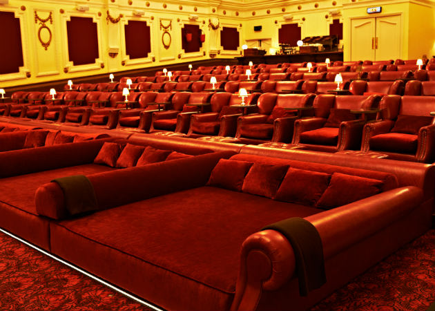 London cinema has double beds fitted