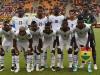 L'équipe du Ghana pose avant d'affronter la Guinée en quarts de finale de la CAN, le 1er février 2015 à Malabo