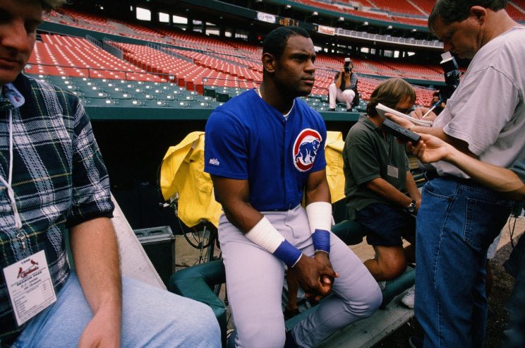 Image result for Sammy Sosa won't reunite with the Cubs during the World Series