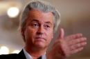 File picture of Dutch far-right Party for Freedom   leader Wilders answering questions during a Reuters interview in Budapest