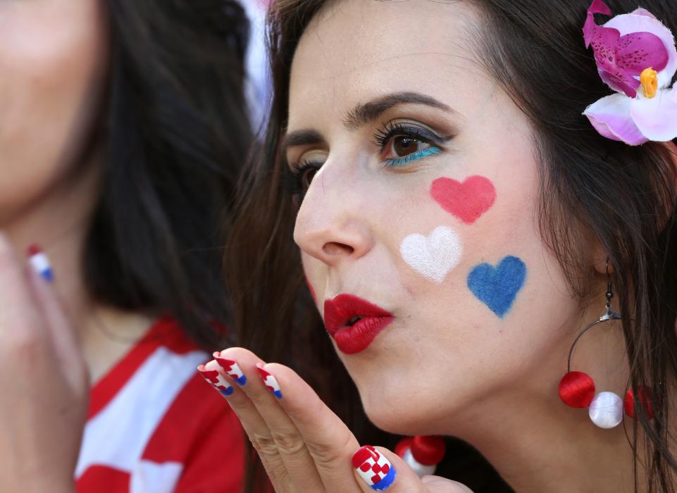 Croatia fan before the game