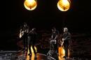 Irish rock band U2 perform "Ordinary Love"   from the film "Mandela: Long Walk to Freedom" at the 86th Academy Awards   in Hollywood