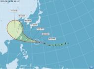 強颱蘇迪勒6日中午發海警 預計從宜花登陸