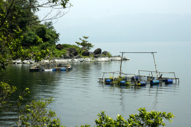 Alat tangkap ikan bilih (Jala Apung), marak digunakan masyarakat untuk menangkap ikan di Danau Singkarak, di wilayah Nagari Guguk Malalo, Tanah Datar, Sumbar. Foto : Riko Coubut