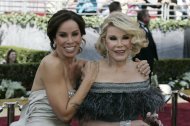 This March 5, 2006 photo shows Joan (R) and Melissa Rivers as they arrive for the 78th Academy Awards presented at the Kodak Theater in Hollywood, California