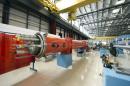 El Gran Colisionador de Hadrones (LHC) del laboratorio europeo de física de partículas el 10 de febrero de 2015 en Meyrin, Ginebra