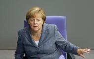 La canciller de Alemania, Angela Merkel, durante un evento en Berlín, 19 de agosto de 2015. La canciller alemana, Angela Merkel, condenó el lunes las violentas protestas en contra de los refugiados que estallaron el fin de semana en el este de Alemania, culpando a extremistas de derecha que buscan difundir un "repugnante" mensaje de odio. REUTERS/Axel Schmidt