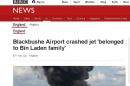 Gb, parenti di Osama Bin Laden in aereo precipitato