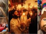 Religiosos comemoram a Páscoa com cerimônias e orações