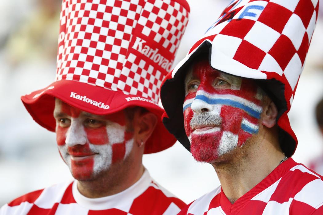 Croatia fans before the match