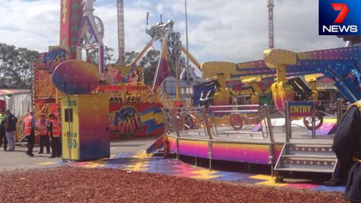 Teen 'critical' after being catapulted from ride at Royal Adelaide Show