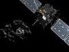 Dessin fourni par l'ESA montrant la sonde Rosetta et le robot Philae s'en éloignant pour aller se poser sur la comète Tchourioumov-Guérassimenko